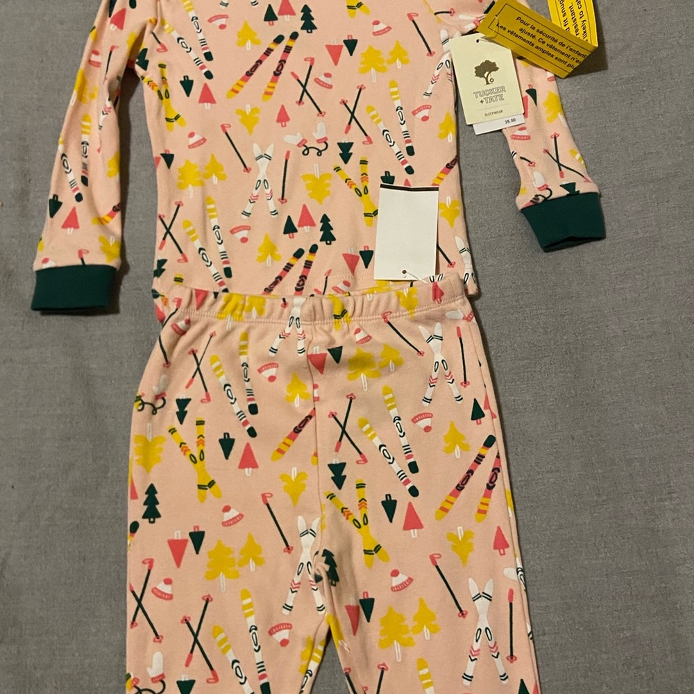 Tucker + Tate Pink and Green Kids Pajama Set